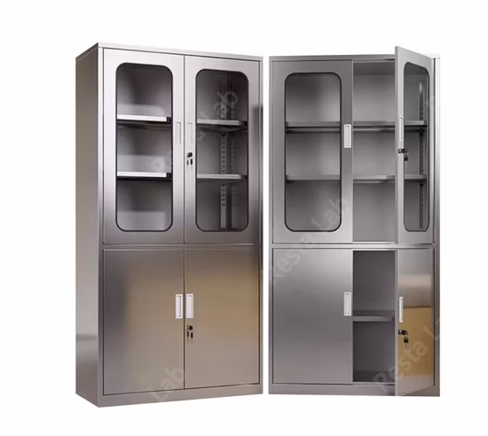 Armadietto dei medicinali in metallo per ospedale, armadietto dei medicinali per ufficio in acciaio